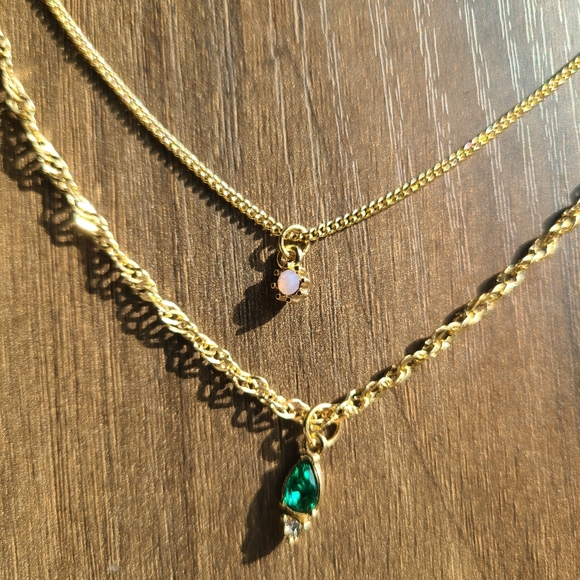 Princess Polly Gold Layered Necklace - Picture 2 of 3